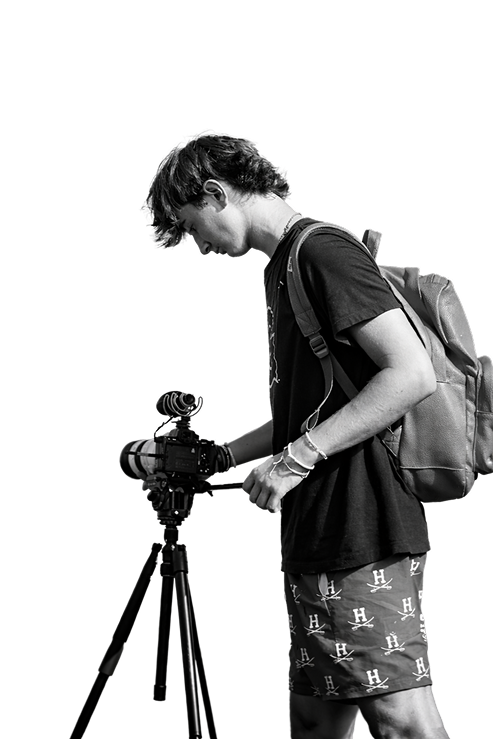 Sully Dettleff filming on set